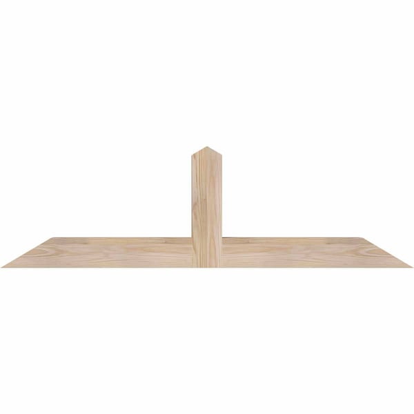 Ekena Millwork Portland Smooth Timber Gable Bracket, Douglas Fir, 48"W x 14"H x 3 1/2"D x 3 1/2"F, 7/12 Pitch GBW048X14X0404POR00SDF - main
